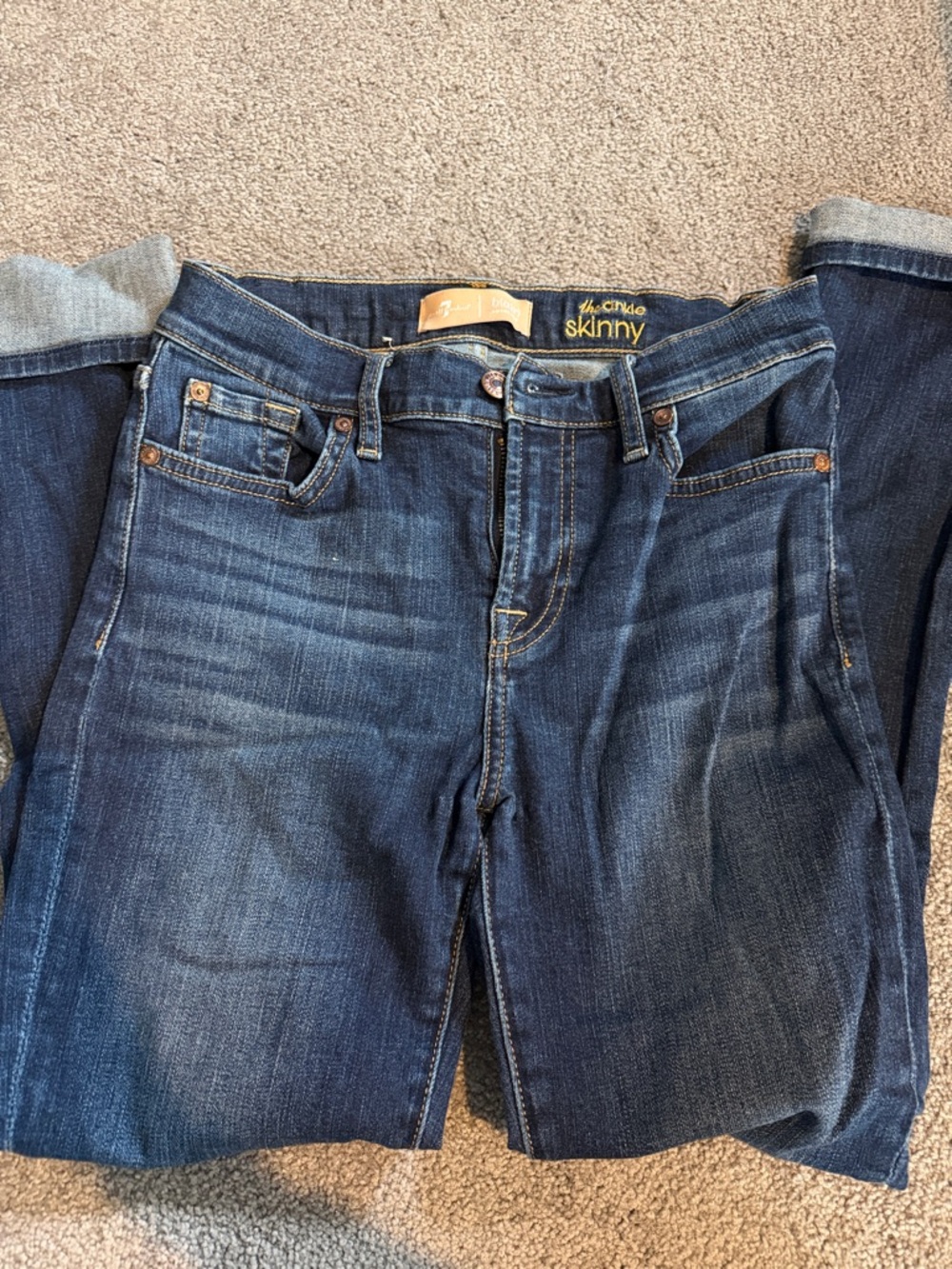 7 for all Mankind b(air) skinny ankle jeans size 26